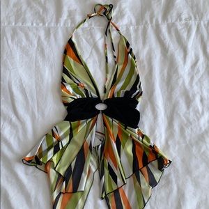 Y2k halter tank top